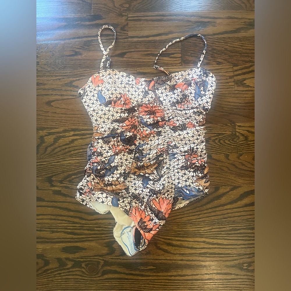 ulla johnson bahia maillot jasmine print size medium
